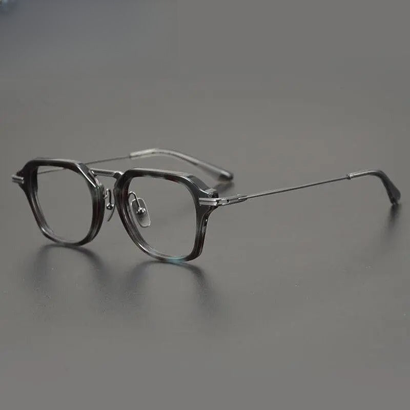 Unisex Round Full Rim Titanium Prescription Glasses Gxyj894 — view 9 | Rx Spectacle