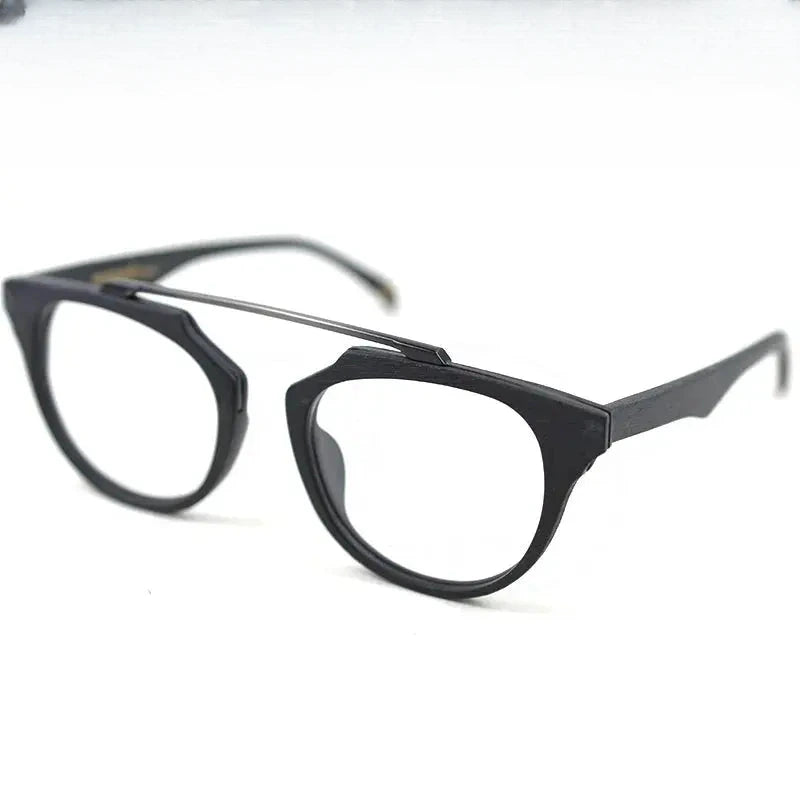 Unisex Round Full Rim Titanium Prescription Glasses — view 1 | Rx Spectacle