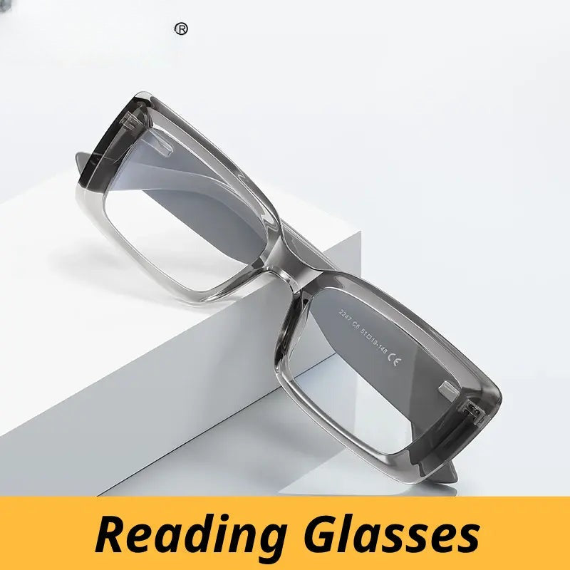 Women's Rectangular Full Rim Titanium Prescription Glasses 512247 — view 1 | Rx Spectacle