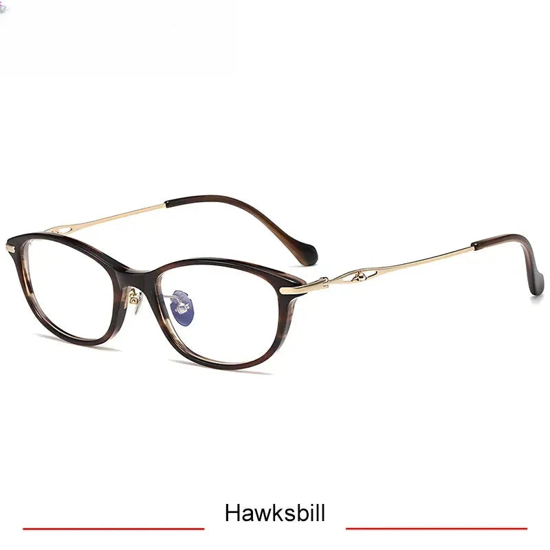 Unisex Oval Full Rim Titanium Prescription Glasses 316891 — view 4 | Rx Spectacle