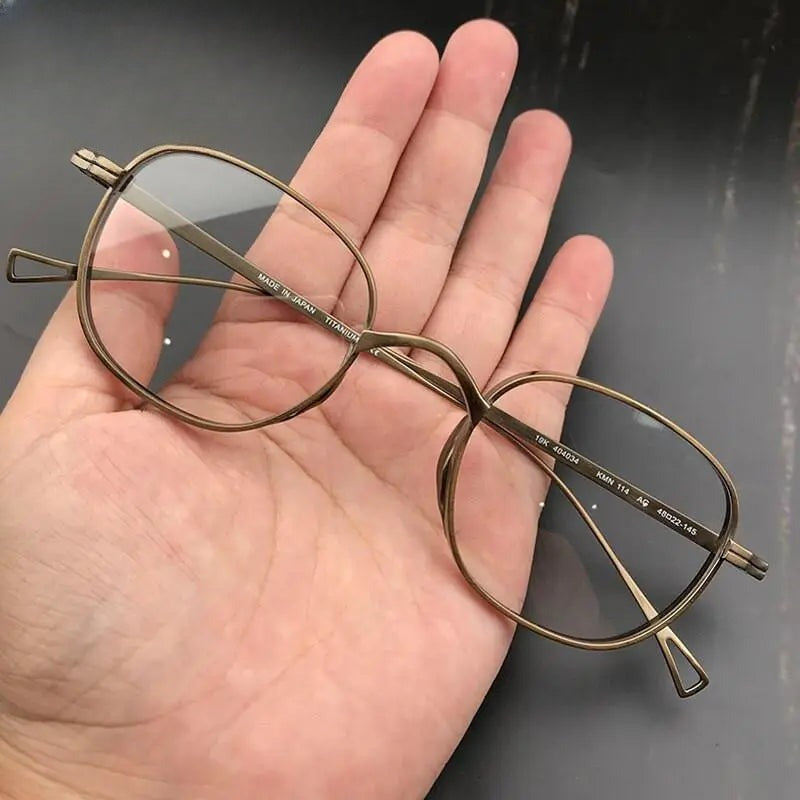 Men's Square Full Rim Titanium Prescription Glasses Gxyj258 — view 9 | Rx Spectacle