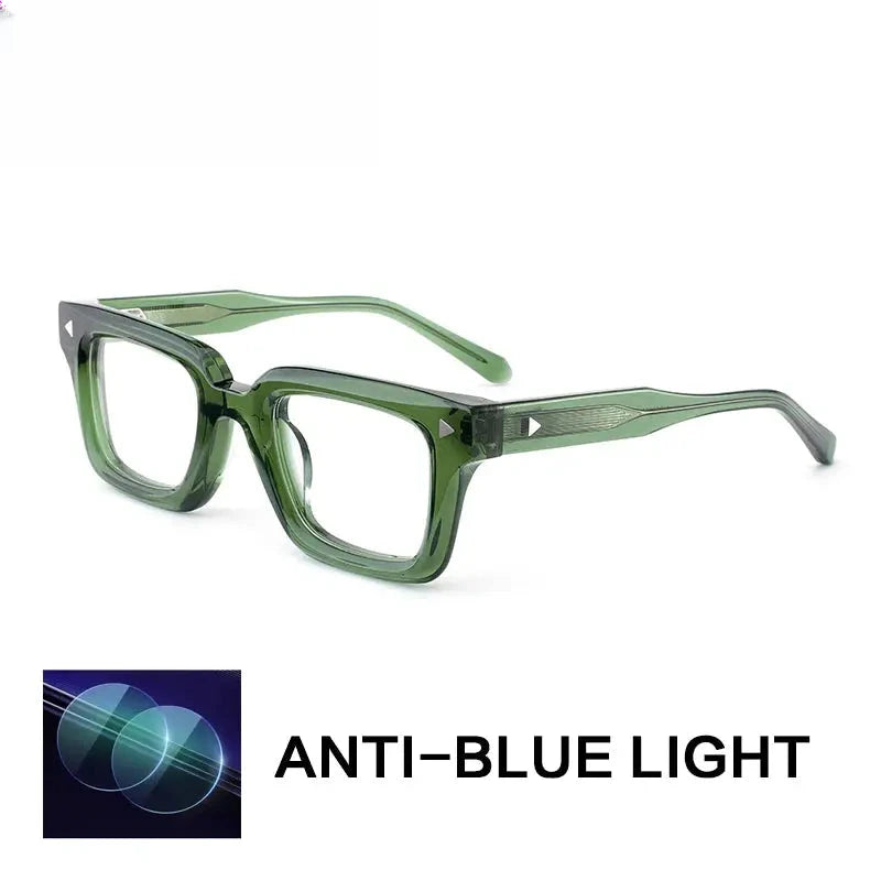 Unisex Browline Full Rim Acetate Reading Glasses 66308 — view 5 | Rx Spectacle