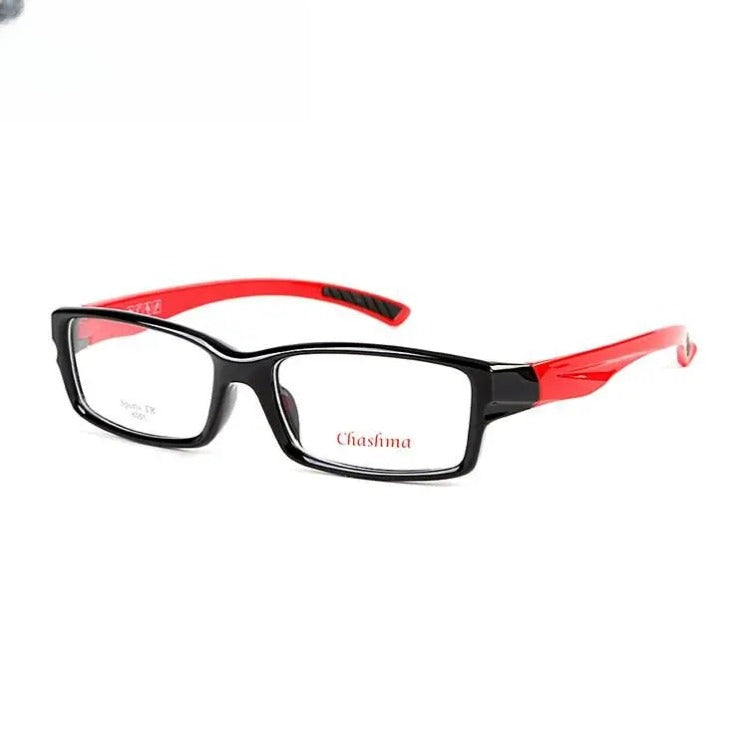 Men's Square Full Rim Titanium Sports Glasses 6051 — view 2 | Rx Spectacle