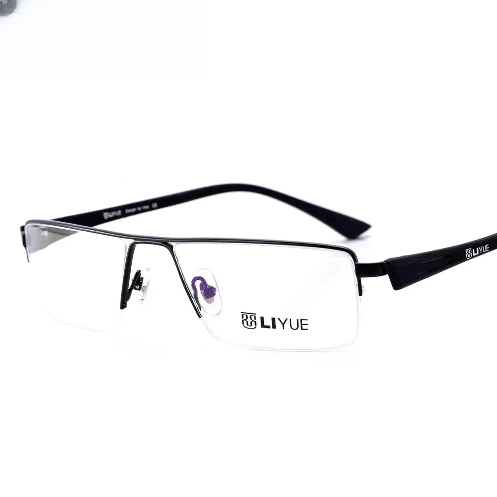 Unisex Square Semi-Rimless Prescription Glasses 328127 — view 1 | Rx Spectacle