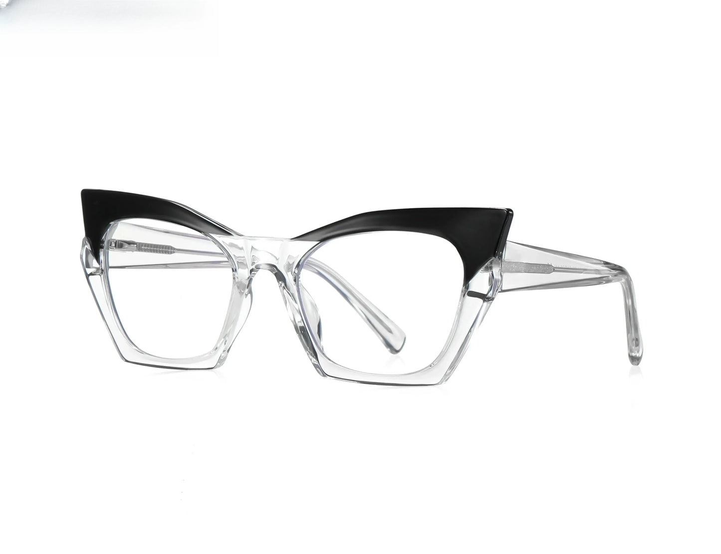 Unisex Cat Eye Full Rim Titanium Reading Glasses 2158 — view 8 | Rx Spectacle