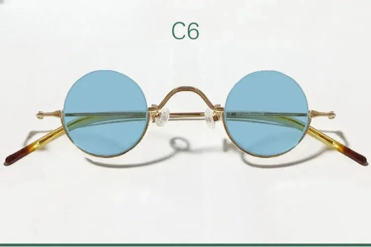 Women's Round Semi-Rimless Alloy Prescription Glasses 14130 — view 8 | Rx Spectacle