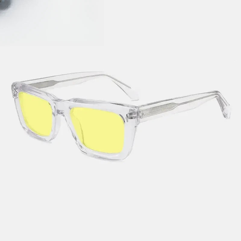 Unisex Square Full Rim Acetate Prescription Glasses Mo13 — view 27 | Rx Spectacle