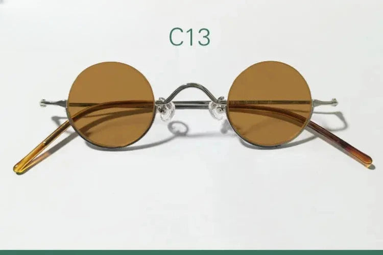 Women's Round Semi-Rimless Alloy Prescription Glasses 14130 — view 7 | Rx Spectacle