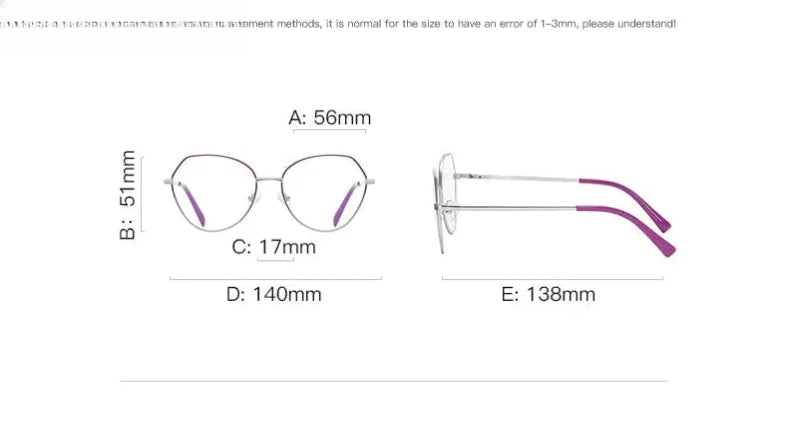 Women's Oval Full Rim Stainless Steel Reading Glasses 3095 — view 14 | Rx Spectacle
