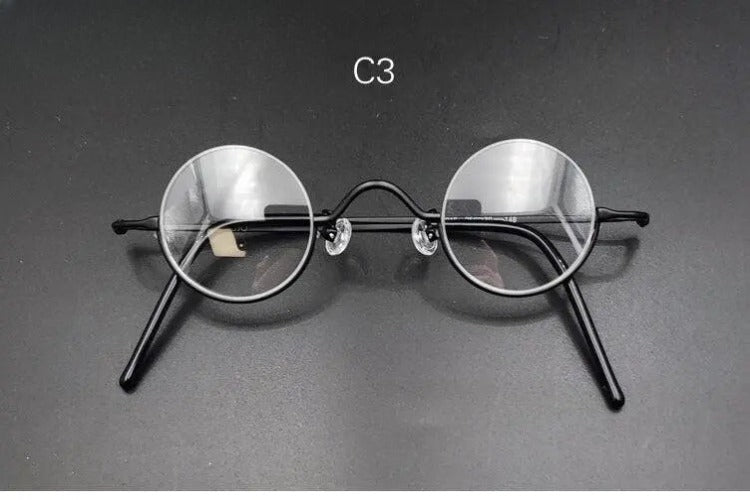 Unisex Round Semi-Rimless Alloy Reading Glasses — view 4 | Rx Spectacle