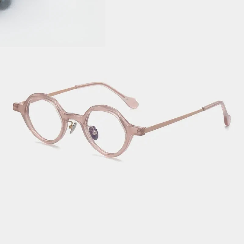 Unisex Oval Full Rim Titanium Prescription Glasses 896071 — view 6 | Rx Spectacle