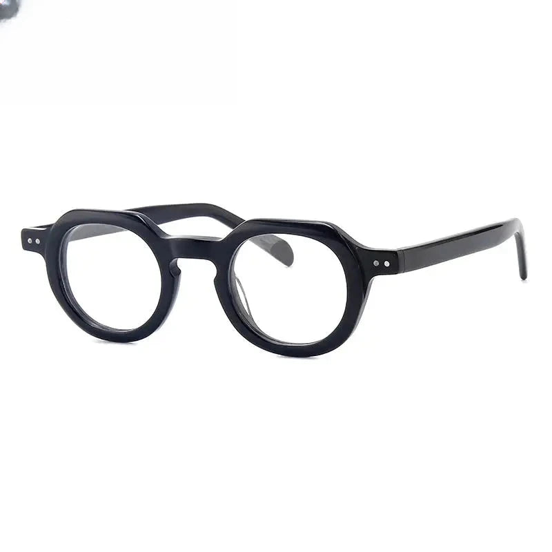 Unisex Round Full Rim Acetate Flat Top Prescription Glasses G56071 — view 9 | Rx Spectacle
