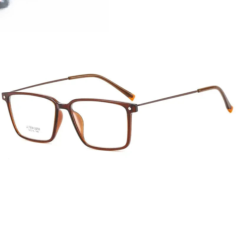 Unisex Square Full Rim Alloy Prescription Glasses 32150 — view 7 | Rx Spectacle