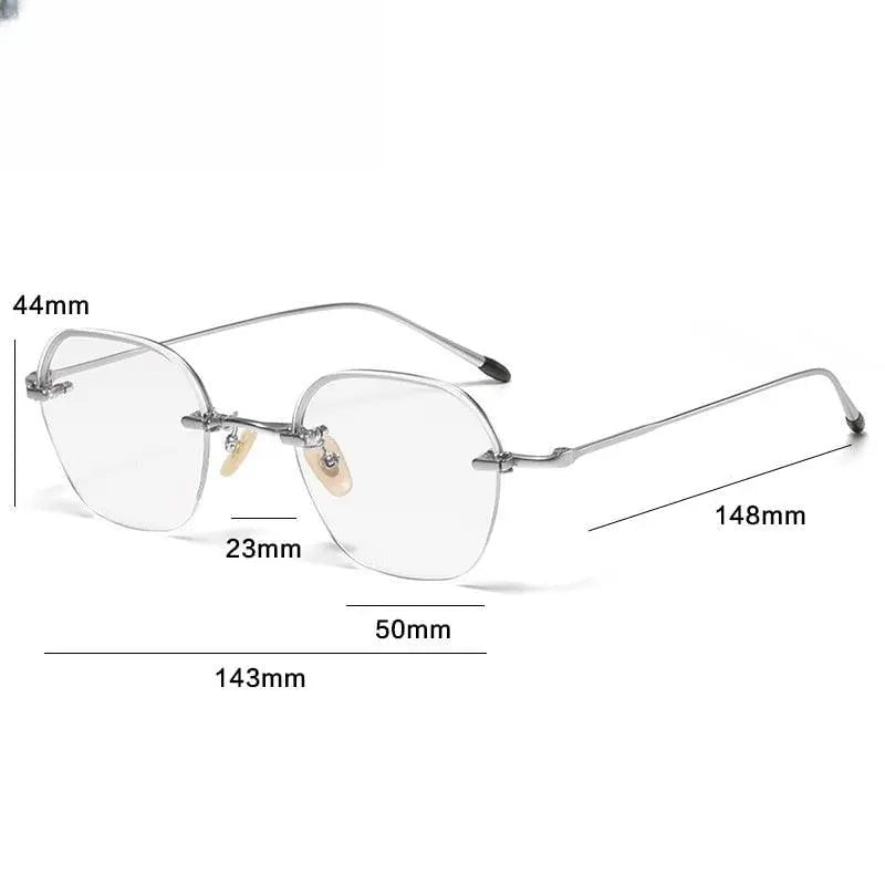 Unisex Irregular Full Rim Titanium Prescription Glasses Gxyj1039 — view 6 | Rx Spectacle