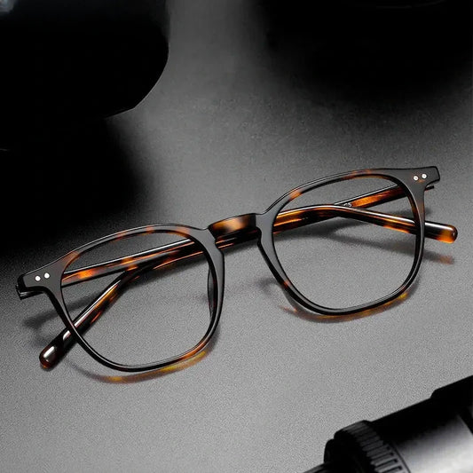 Unisex Round Full Rim Acetate Prescription Glasses 409603 — view 1 | Rx Spectacle