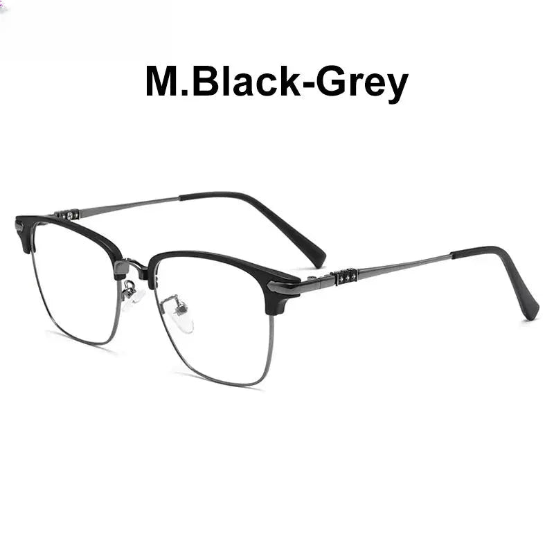 Unisex Square Full Rim Alloy Reading Glasses K002 — view 7 | Rx Spectacle