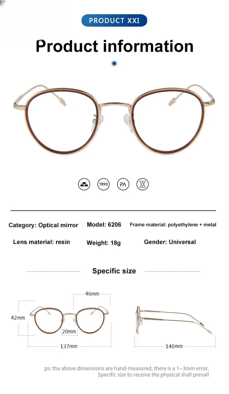 Women's Oval Full Rim Acetate Reading Glasses 6206 — view 2 | Rx Spectacle