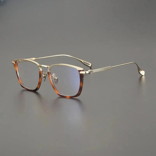 Unisex Square Full Rim Titanium Prescription Glasses 240156 — view 1 | Rx Spectacle