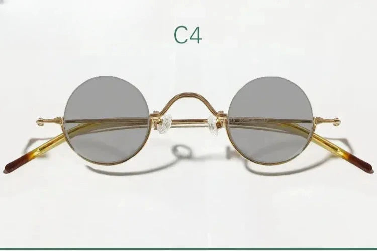 Women's Round Semi-Rimless Alloy Prescription Glasses 14130 — view 15 | Rx Spectacle