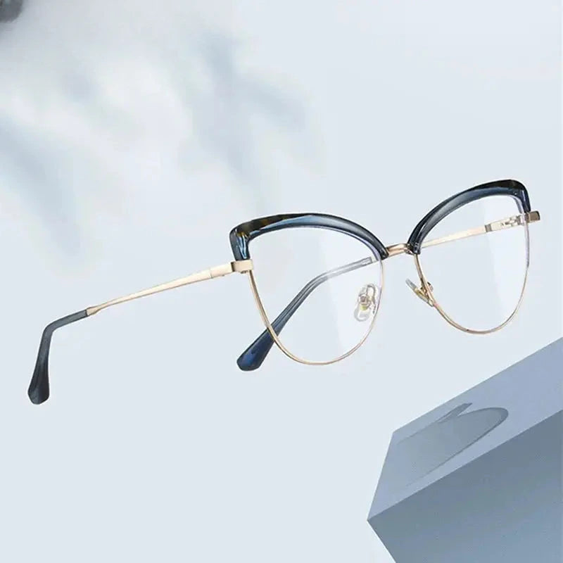 Women's Cat Eye Full Rim TR90 Prescription Glasses 687274 — view 1 | Rx Spectacle