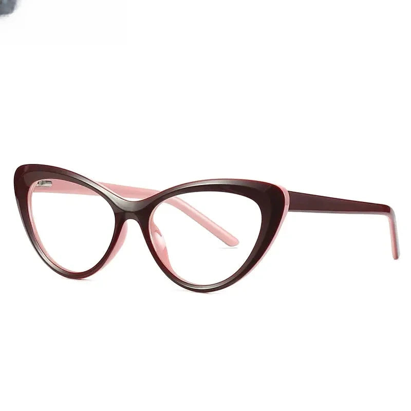 Women's Cat Eye Full Rim Titanium Reading Glasses 2020 — view 11 | Rx Spectacle