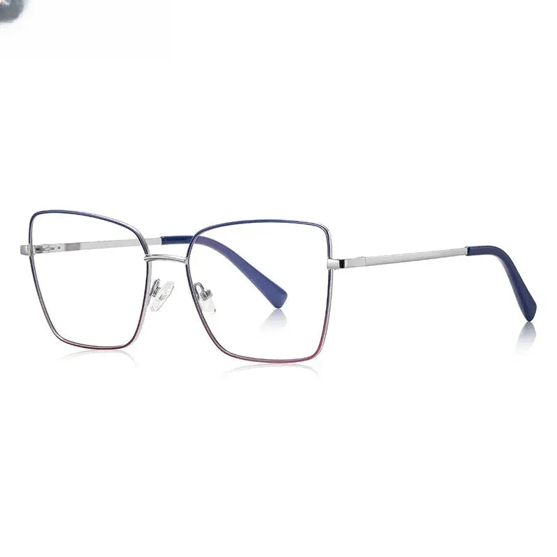 Women's Butterfly Full Rim Alloy Reading Glasses 3088 — view 12 | Rx Spectacle