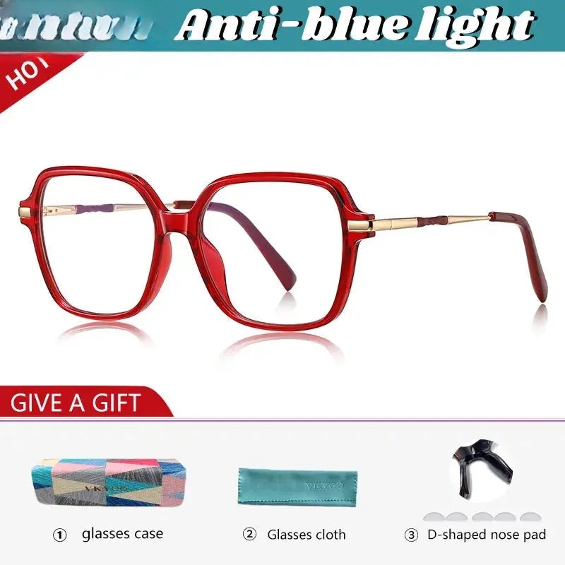 Women's Square Full Rim TR90 Reading Glasses 82211 — view 8 | Rx Spectacle