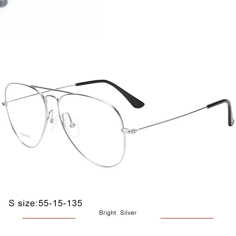 Unisex Oval Full Rim Titanium Double Bridge Prescription Glasses 716050 — view 6 | Rx Spectacle