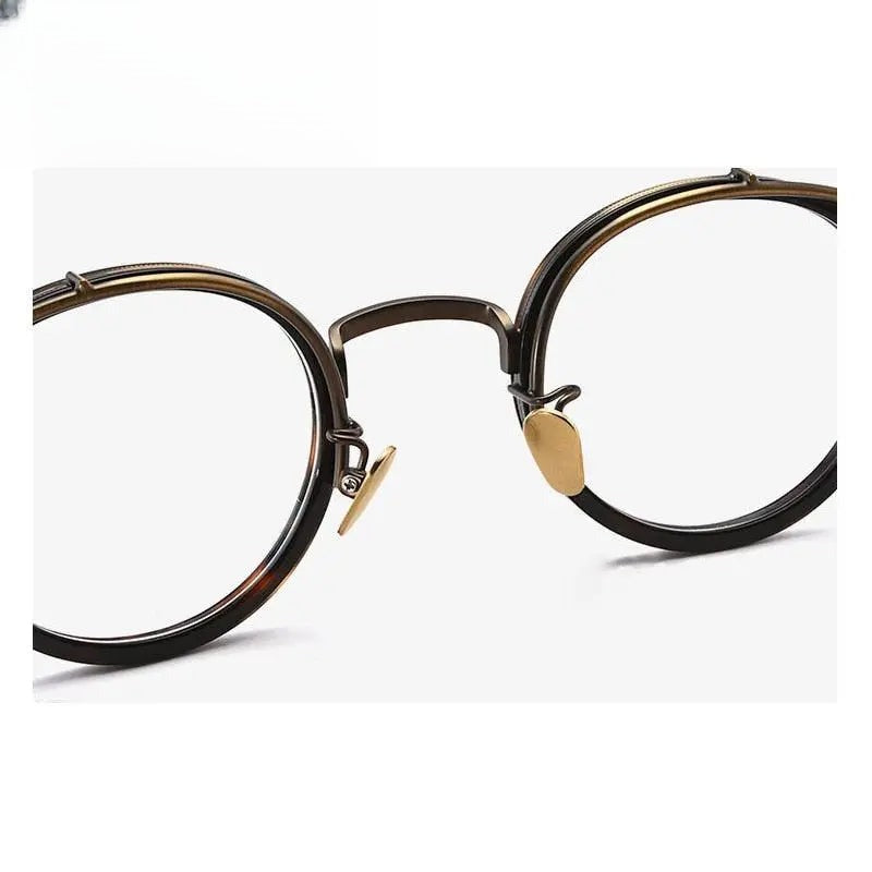 Unisex Round Full Rim Acetate Prescription Glasses Gxj37 — view 10 | Rx Spectacle