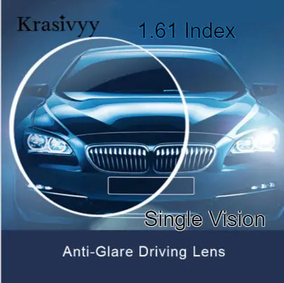 Single Vision 1.61 Index MR-8 Anti Glare Clear Driving Lenses — view 1 | Rx Spectacle