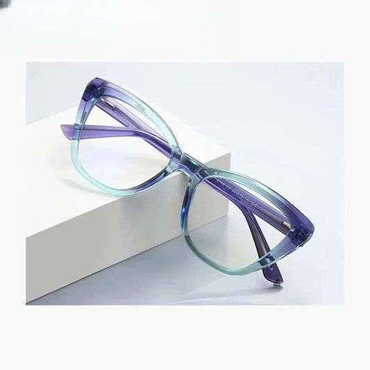 Women's Butterfly Full Rim Titanium Prescription Glasses 612148 — view 1 | Rx Spectacle
