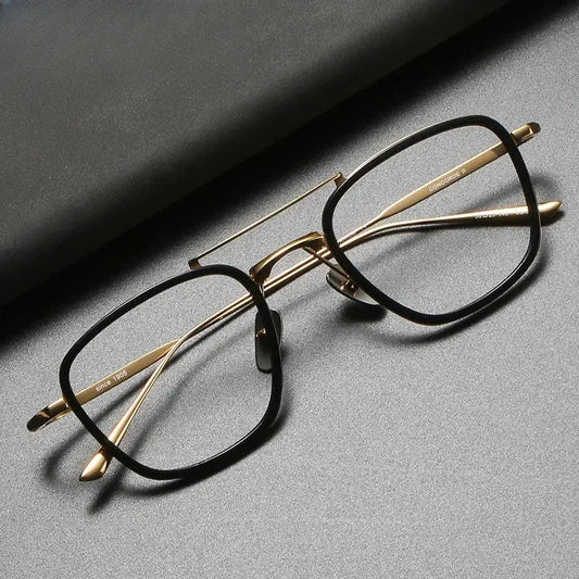 Women's Polygon Full Rim Titanium Prescription Glasses 887142 — view 1 | Rx Spectacle