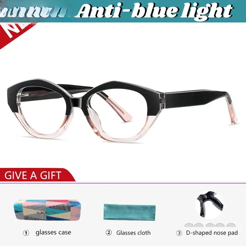 Unisex Oval Full Rim Titanium Reading Glasses 97029 — view 5 | Rx Spectacle
