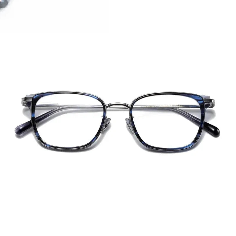 Unisex Square Full Rim Titanium Prescription Glasses 0634 — view 1 | Rx Spectacle