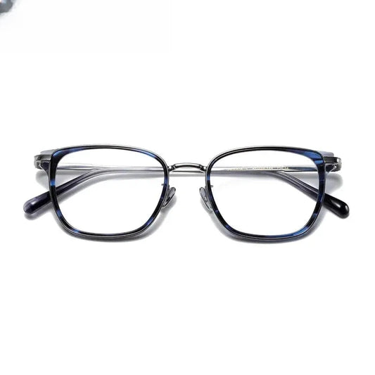 Unisex Square Full Rim Titanium Prescription Glasses 0634 — view 1 | Rx Spectacle