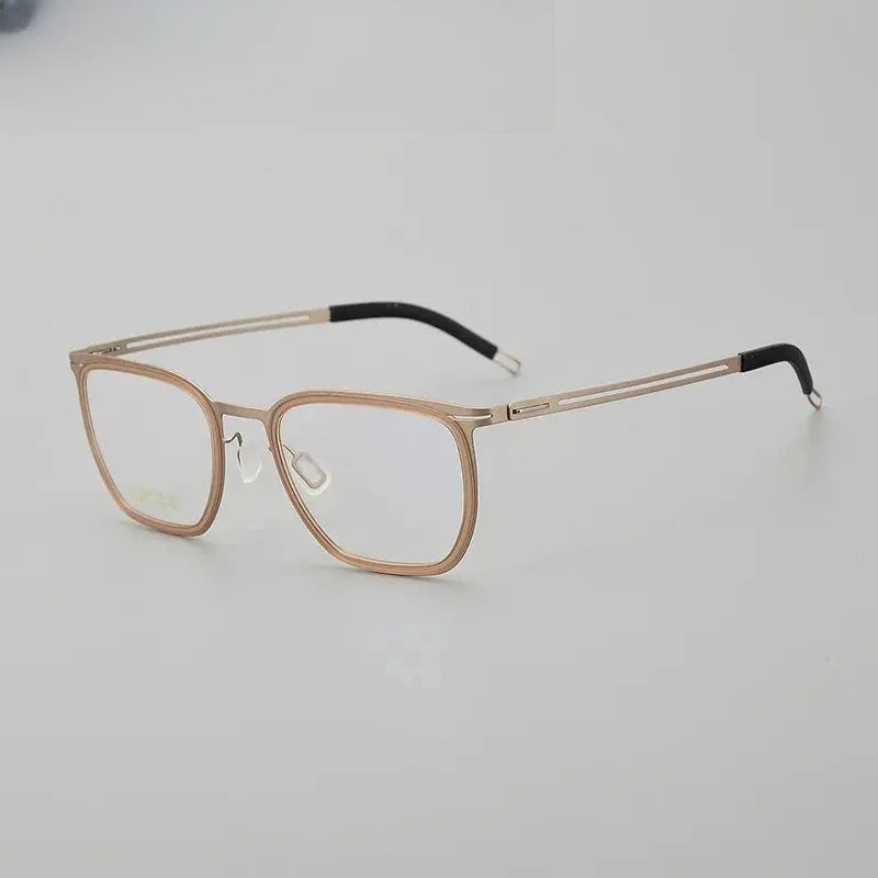 Women's Square Full Rim Titanium Prescription Glasses 88814 — view 5 | Rx Spectacle