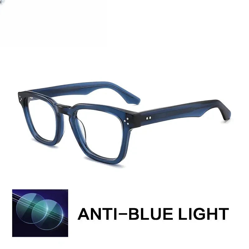 Unisex Square Full Rim Acetate Reading Glasses G1159 — view 6 | Rx Spectacle