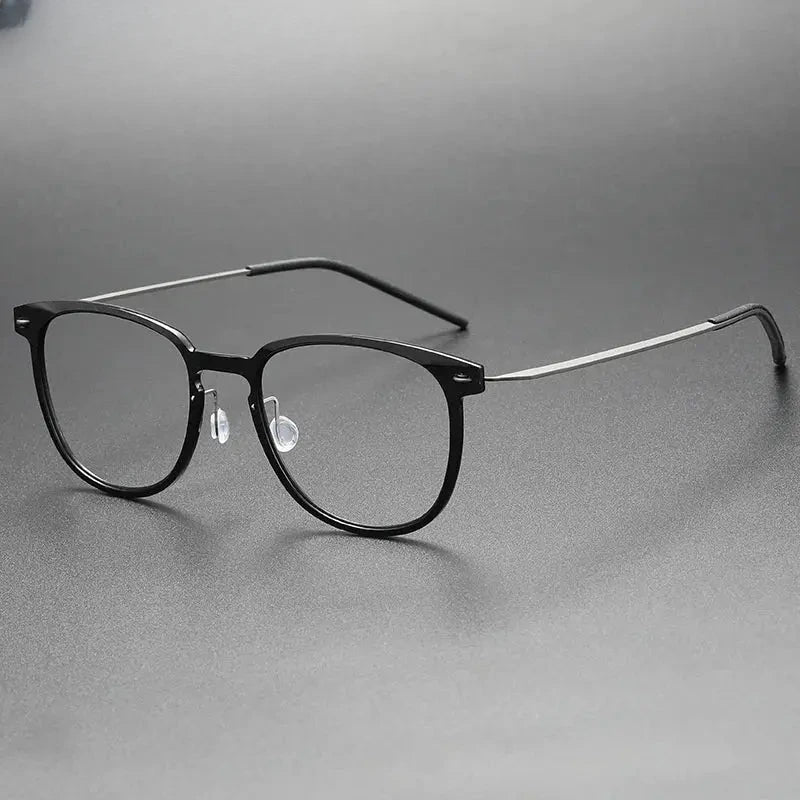 Women's Square Full Rim Titanium Prescription Glasses 316549 — view 8 | Rx Spectacle
