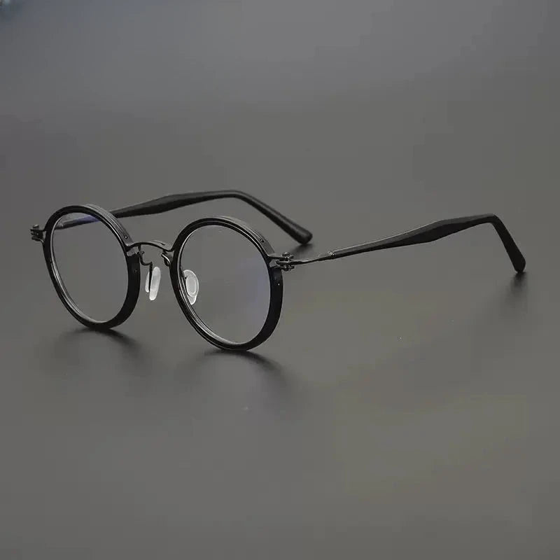 Unisex Round Full Rim Acetate Prescription Glasses Gxyj1196 — view 7 | Rx Spectacle