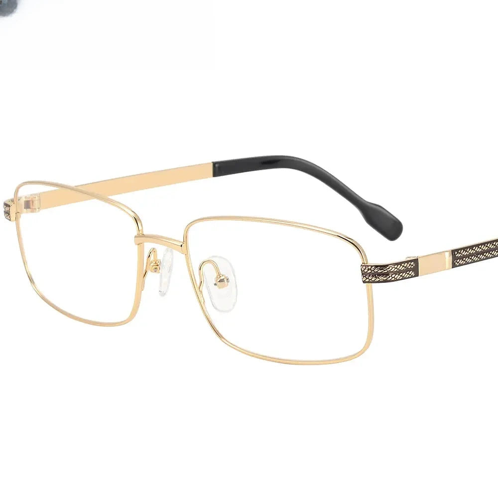Men's Polygon Full Rim Titanium Prescription Glasses 350040 — view 1 | Rx Spectacle