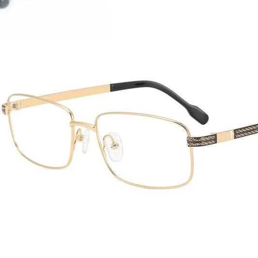 Men's Polygon Full Rim Titanium Prescription Glasses 350040 — view 1 | Rx Spectacle