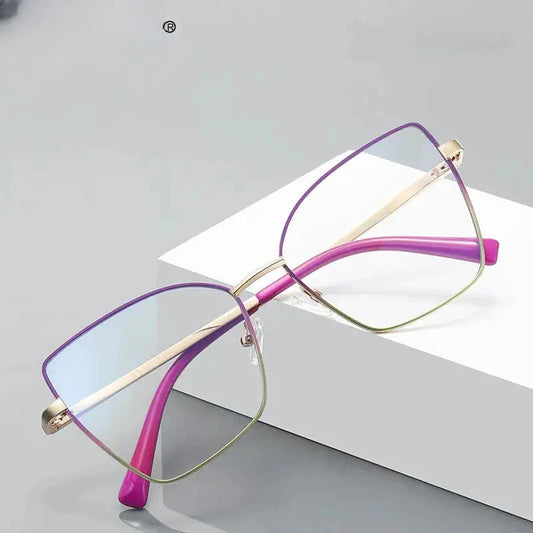 Unisex Butterfly Full Rim Titanium Reading Glasses 3086 — view 1 | Rx Spectacle