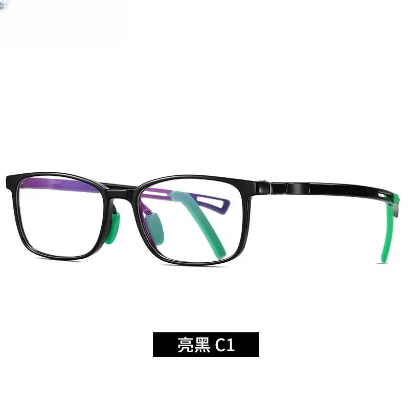 Unisex Square Full Rim Titanium Prescription Glasses 5109 — view 8 | Rx Spectacle
