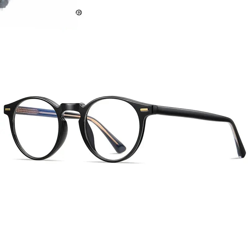 Women's Round Full Rim Titanium Reading Glasses 2083 — view 4 | Rx Spectacle