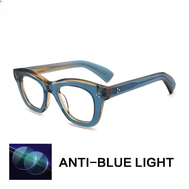 Unisex Square Full Rim Acetate Reading Glasses G2416 — view 7 | Rx Spectacle