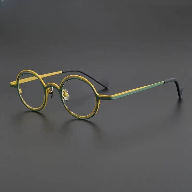 Unisex Round Full Rim Titanium Prescription Glasses Gxyj999 — view 1 | Rx Spectacle