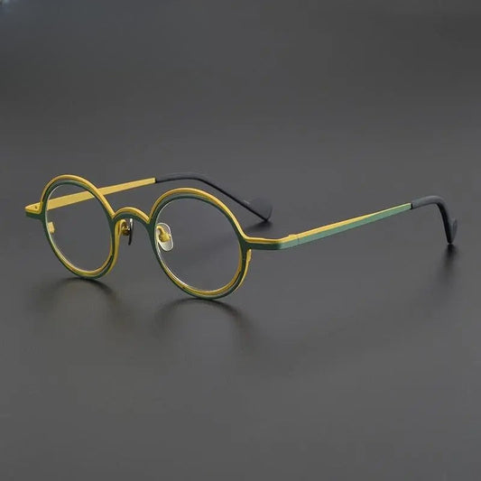 Unisex Round Full Rim Titanium Prescription Glasses Gxyj999 — view 1 | Rx Spectacle