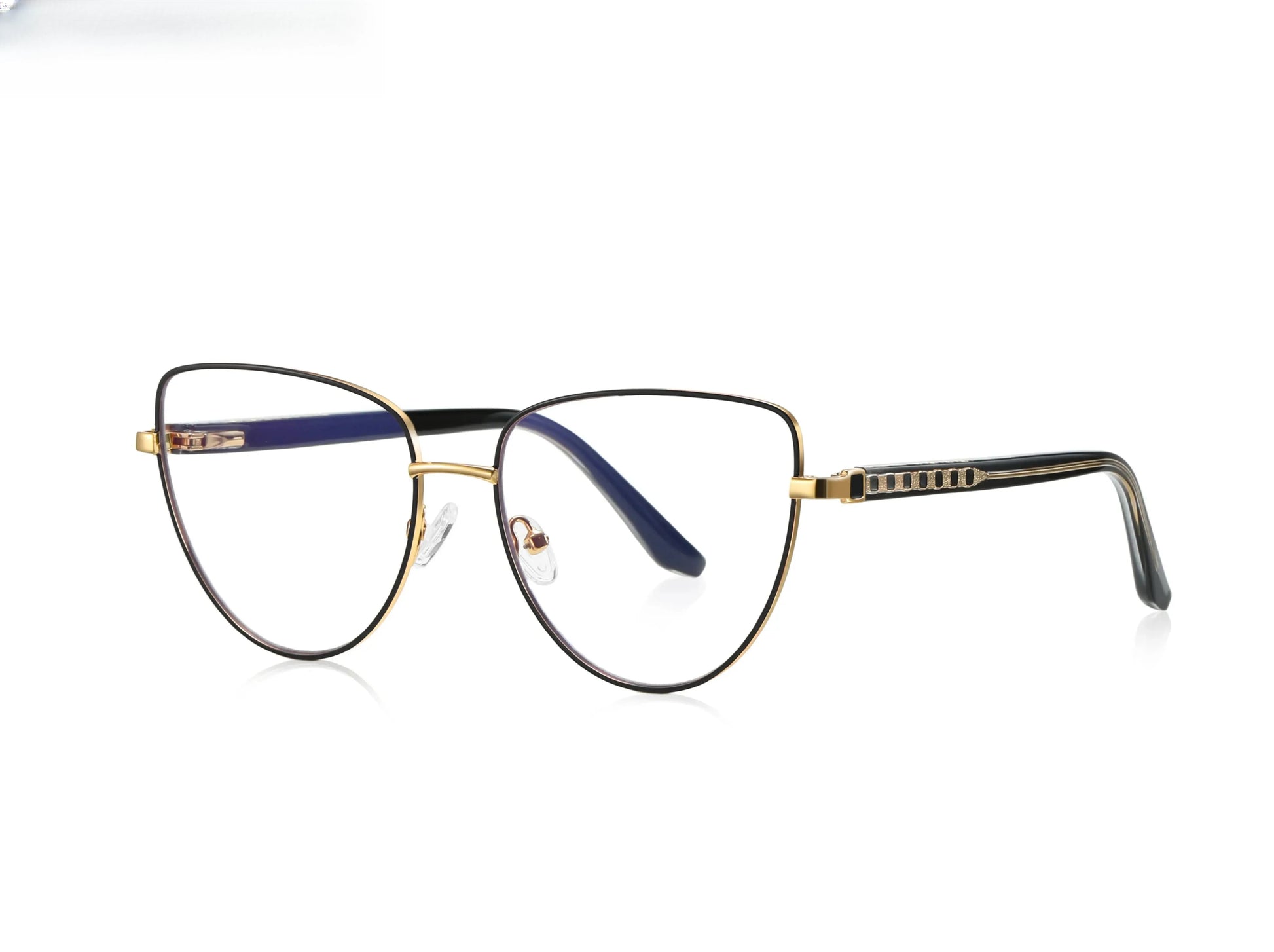 Unisex Cat Eye Full Rim Alloy Reading Glasses 3065 — view 7 | Rx Spectacle