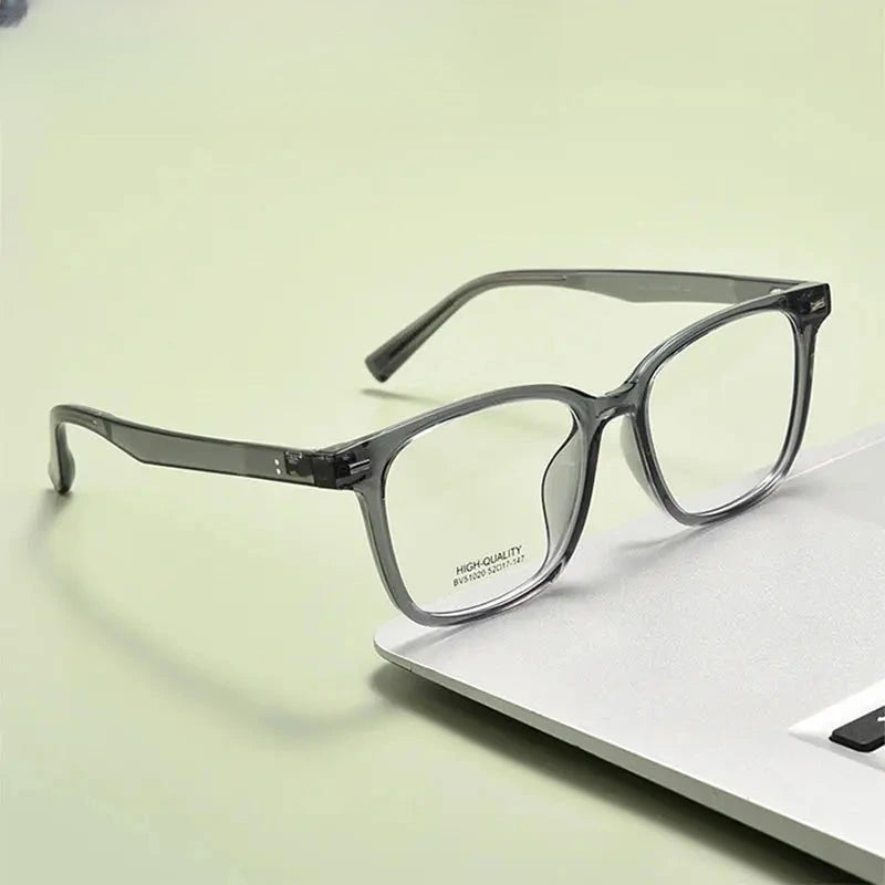 Women's Square Full Rim Titanium Prescription Glasses 51020 — view 1 | Rx Spectacle