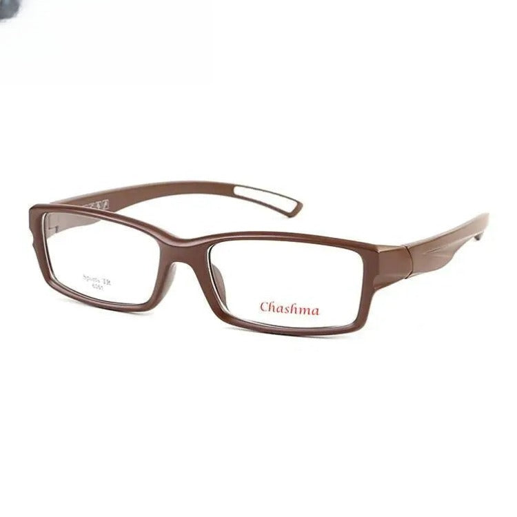 Men's Square Full Rim Titanium Sports Glasses 6051 — view 7 | Rx Spectacle